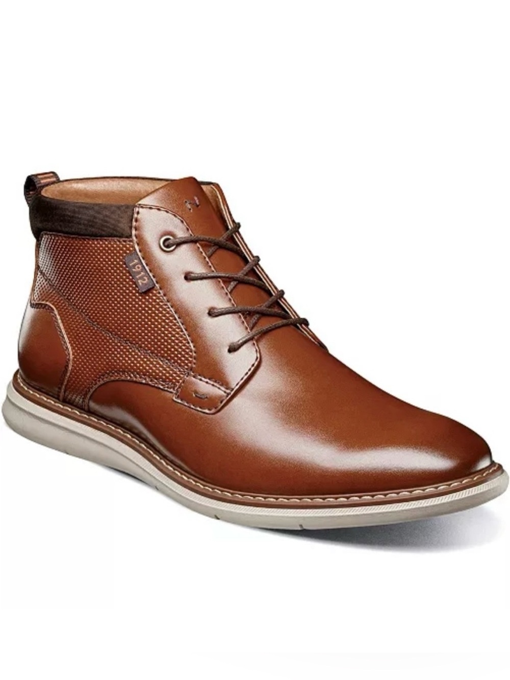 Nunn Bush Men's Cognac Leather Chukka Boots 10 W